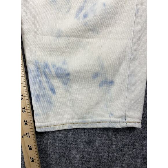 Old Navy Jeans Womens 16 High Waist Loose Baggy Acid-Washed Stretch Sky Hi Retro - Picture 11 of 12